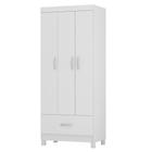 Guarda Roupa 3 Portas 1 Gaveta Prince D02 Branco - Mpozenato