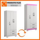 Guarda-Roupa 3 Portas 2 Gavetas NT5000 Notável Móveis