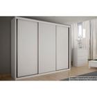 Guarda Roupa 3 Portas de Correr e 6 Gavetas Paradizzo Gold Branco - Novo Horizonte