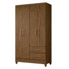 Guarda Roupa 4 Portas Chile Castanho Wood 952331 Moval