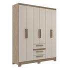 Guarda-roupa 6 portas 3 gavetas rp3636 decibal