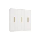 Guarda-Roupa 6 Portas 4 Gavetas Kappesberg Adapt Branco