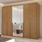 Guarda-roupa 6 Portas 6 Gavetas 100% Mdf Imperatore com Espelho - Móveis Lopas