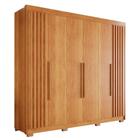 Guarda Roupa 6 Portas 6 Gavetas MDF com Pés Cinamomo