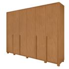 Guarda Roupa 6 Portas S/ Espelho Easy Space Amendoa Clean - Móveis Lopas