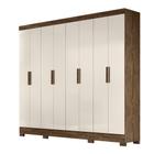 Guarda Roupa 8 Portas Diplomata Castanho Wood Baunilha 911391 Moval