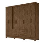 Guarda Roupa 8 Portas San Lorenzo Plus Castanho Wood 941331 Moval