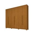 Guarda Roupa ACP Casal Núbia 06 Portas 100% MDF - Cinamomo - ACP Móveis