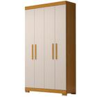 Guarda Roupa ACP Lana 4 Portas com Pés - Cinamomo/Off White