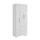 Guarda Roupa ACP Maya 3 Portas com Pés - Branco