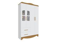 Guarda Roupa Bebê Moveis Peroba Lisi 04 portas MDF