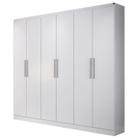 Guarda-Roupa Branco 6 Portas Casal Édez Magnolia