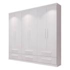 Guarda-Roupa Branco 6 Portas Casal Édez Pegasus