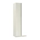 Guarda-roupa Canto 1 Porta 80 Cm Legno Crema Com Branco Mat - LUCIANE