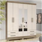 Guarda Roupa Casal 06 Portas 04 Gavetas B63 Briz