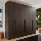 Guarda-Roupa Casal 100% MDF 6 Portas 4 Gavetas Grécia - Mais Móveis