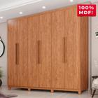 Guarda-Roupa Casal 100% MDF 6 Portas e 4 Gavetas Espanha - Tudo de Móveis