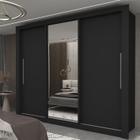 Guarda-roupa Casal 3 Portas 1 Porta Espelhada Milão Yescasa 100% MDF