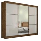 Guarda Roupa Casal 3 Portas Com Espelho 6 Gavetas 100% MDF Los Angeles D'Doro