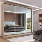 Guarda Roupa Casal 3 Portas com Espelho e 2 Gavetas 100% MDF London Yescasa