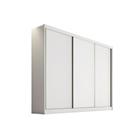 Guarda Roupa Casal 3 Portas de Correr e 6 Gavetas Arezzo Plus Branco - Novo Horizonte