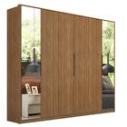 Guarda Roupa Casal 6 Portas 2 Espelhos Atrice Amêndola Touch D66012K Demartêz