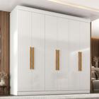 Guarda-Roupa Casal 6 Portas 2 Gavetas Paris Espresso Móveis