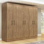 Guarda-Roupa Casal 6 Portas 2 Gavetas Paris Espresso Móveis