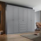 Guarda Roupa Casal 6 Portas 4 Gavetas Americano Henn