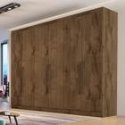 Guarda Roupa Casal 6 Portas 4 Gavetas MDF Oslo Made Marcs