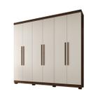 Guarda Roupa Casal 6 portas 4 Gavetas New Master - Benetil