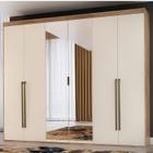 Guarda Roupa Casal 6 Portas com Espelho Interior 1 Originale Belmax