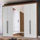 Guarda Roupa Casal 6 Portas com Espelho MDF Originale 2,07 m Belmax