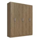 Guarda Roupa Casal 6 Portas e 2 Gavetas Internas RP3624 Wood Cristalo - Decibal