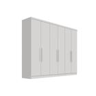 Guarda Roupa Casal 6 Portas e 8 Gavetas Vértice Branco - Novo Horizonte