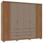 Guarda Roupa Casal 6 Portas Martin C01 Buriti/Fendi - Mpozenato