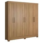 Guarda Roupa Casal 6 Portas Prático 63020 Amêndola Touch Demóbile