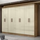 Guarda Roupa Casal 8 Portas 4 Gavetas MDF Genebra Maxel