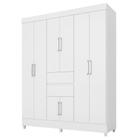 Guarda Roupa Casal 8 Portas Munique 82060 Branco Demóbile