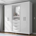 Guarda Roupa Casal Ambiente Eficiente 2218 Branco Flex - Araplac