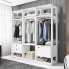 Guarda Roupa Casal Closet Modulado com 3 Cabideiros 1 Porta 2 Gavetas Titan
