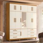 Guarda-roupa Casal com Espelho 11 Portas 6 Gavetas Triton Plus