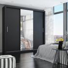 Guarda Roupa Casal com Espelho 3 Portas 4 Gavetas Max Plus Espresso Móveis