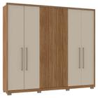 Guarda Roupa Casal Comodus 6 Portas 4 Gavetas Marrom Caemmun