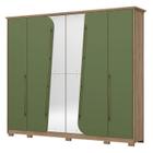 Guarda Roupa Casal Dubai 6 Portas Jequitibá Verde HP - Henn