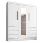 Guarda Roupa Casal E77020 Branco Araplac