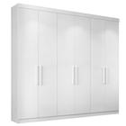 Guarda-Roupa Casal Édez Luna, 6 Portas 2,33m, Touch Branco - EDEZ