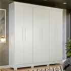 Guarda-Roupa Casal Flórida 100% Mdf 6 Portas 4 Gavetas Branco 4460 - Tigus Baby