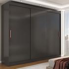 Guarda-Roupa Casal Harvard 3 Portas 2 Gavetas 100% Mdf Preto - Panorama Móveis