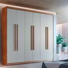 Guarda Roupa Casal Heros 6 Portas e 2 Gavetas MDF Moderna
